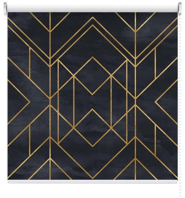 Gold lines, Line Art, Ρολοκουρτίνες, 100 x 100 εκ.